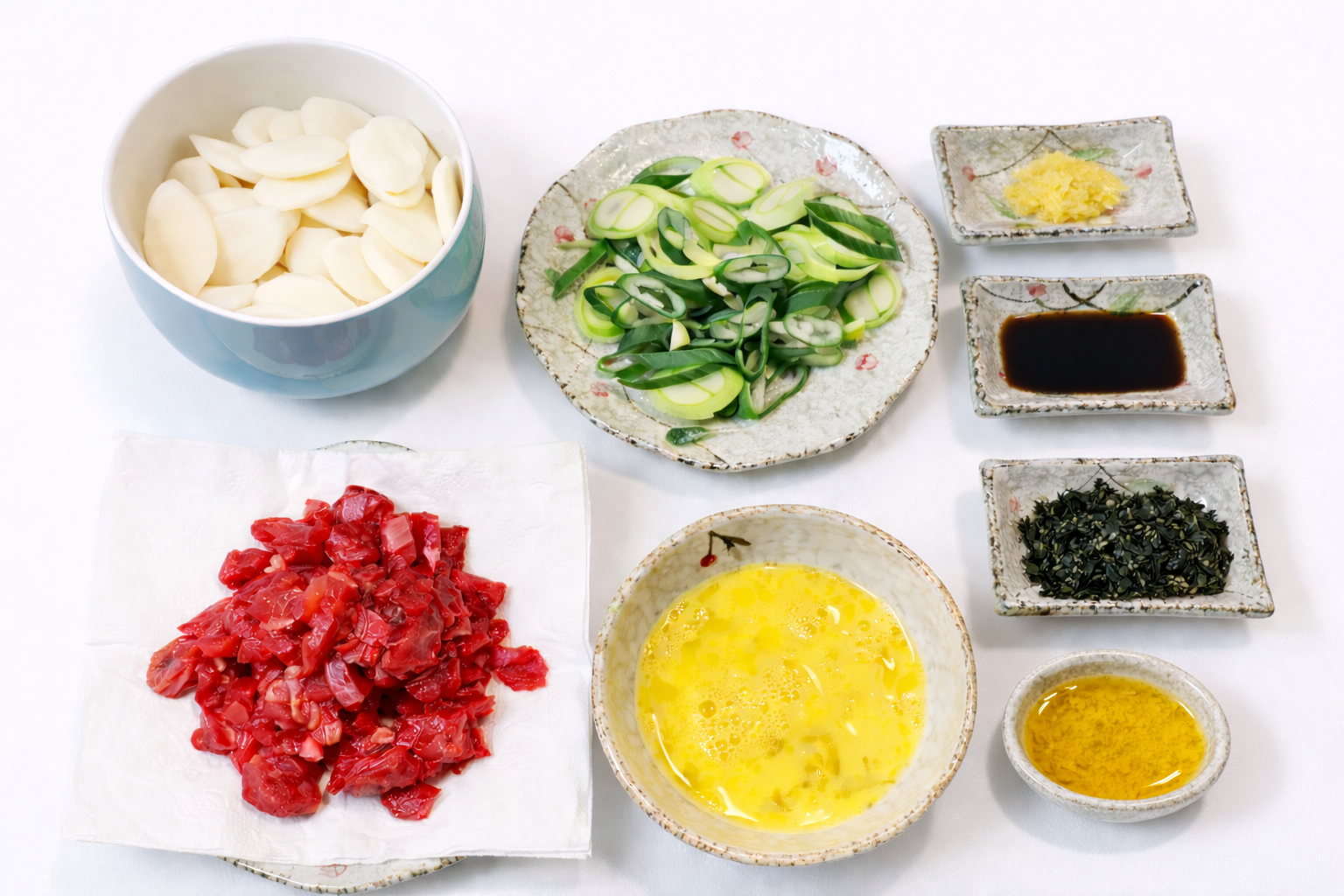 떡국의 재료 이미지